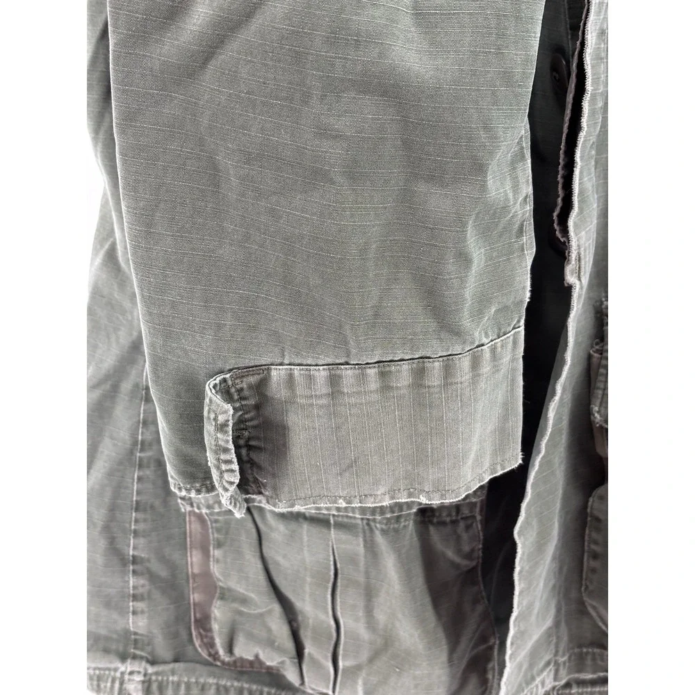 Vintage Vietnam OG-107 Jungle Jacket Cotton Ripstop Slant Pocket US Army Coat